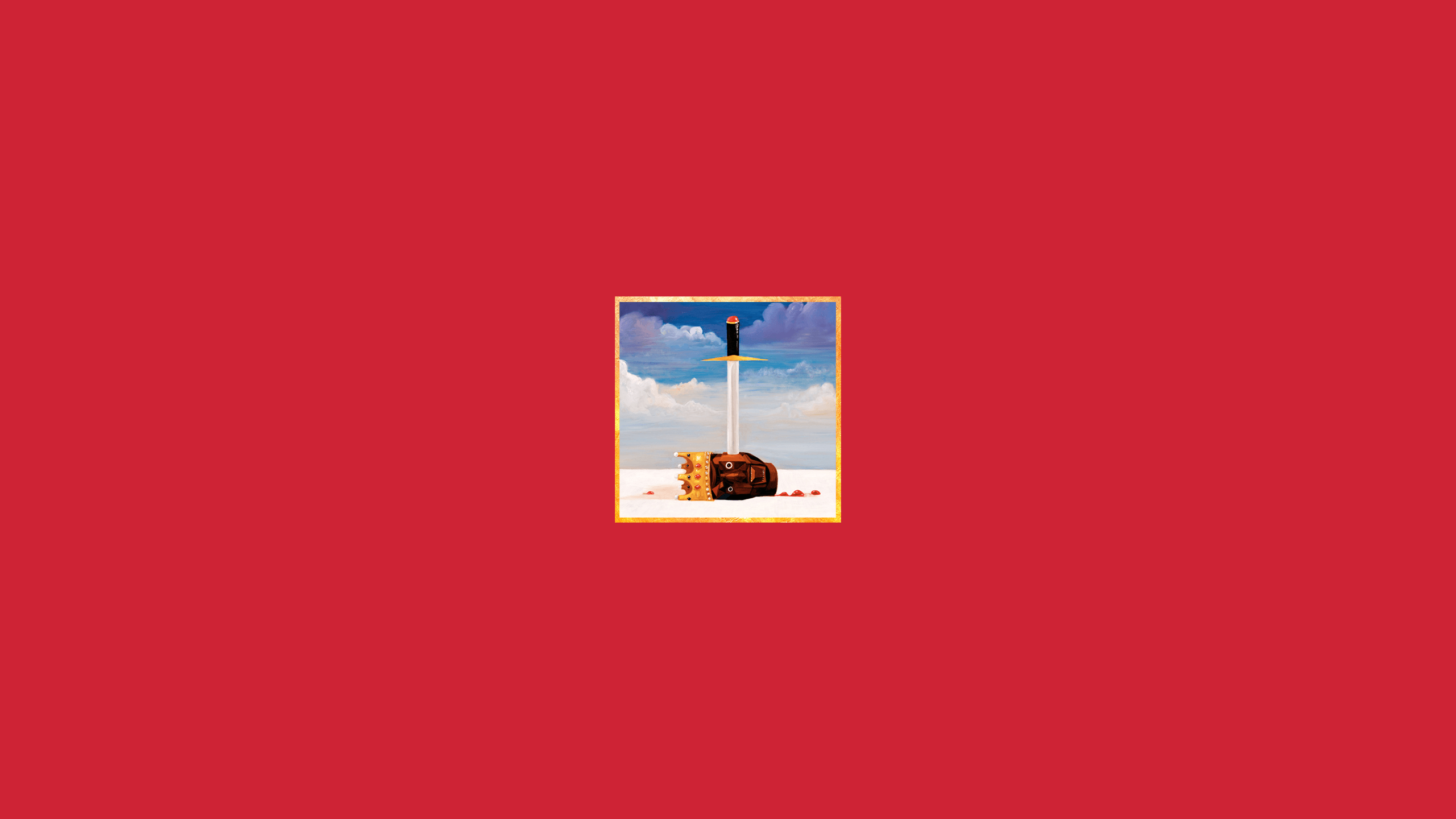 Red Album Cover Wallpaper