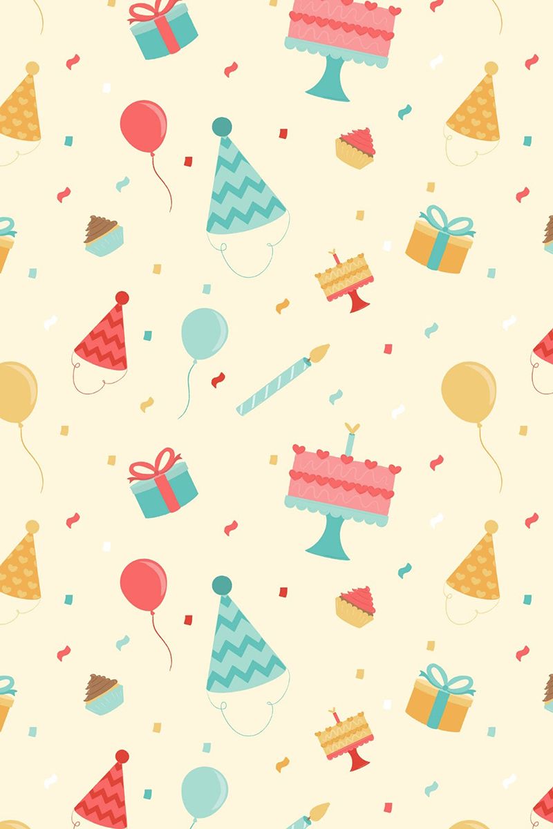 birthday pattern. Happy birthday wallpaper, Birthday wallpaper, Scrapbook patterns