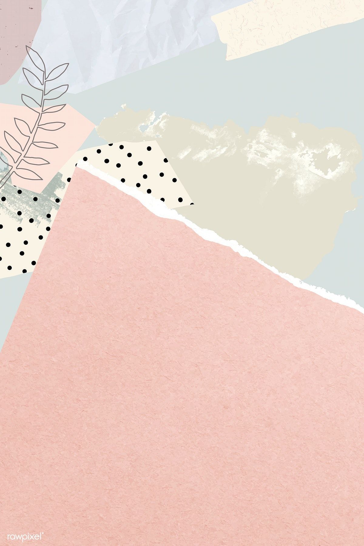Download premium vector of Blank pink ripped notepaper vector 1208210. Instagram wallpaper, iPhone background wallpaper, Watercolor wallpaper