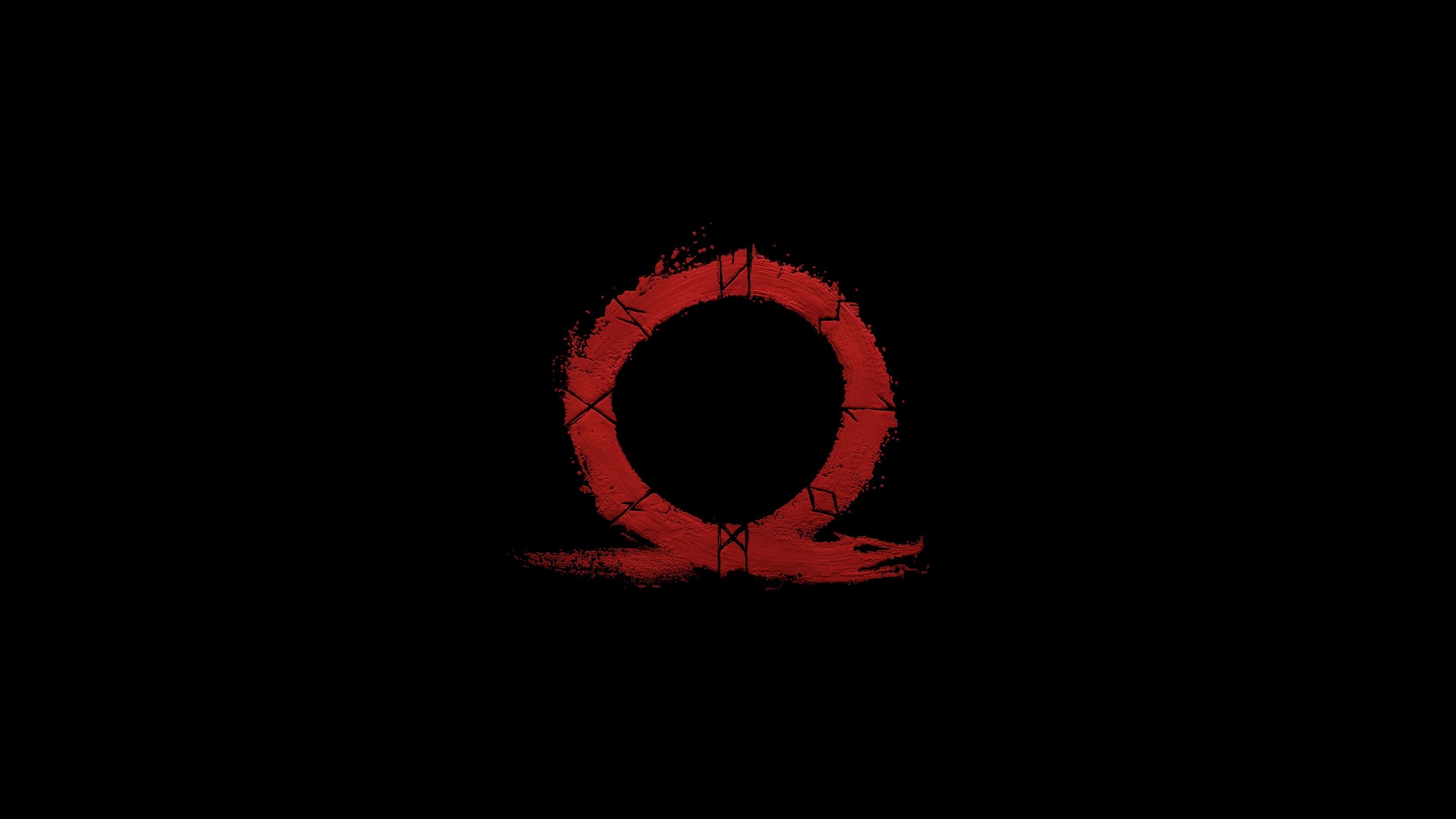 God of war omega logo 4k. God of war, Kratos god of war, Minimal wallpaper