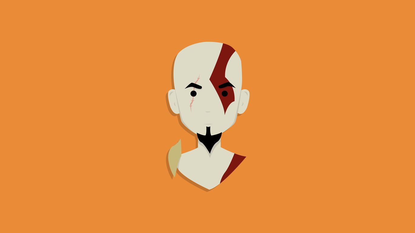 Kratos God Of War Minimalist 4k 1366x768 Resolution HD 4k Wallpaper, Image, Background, Photo and Picture