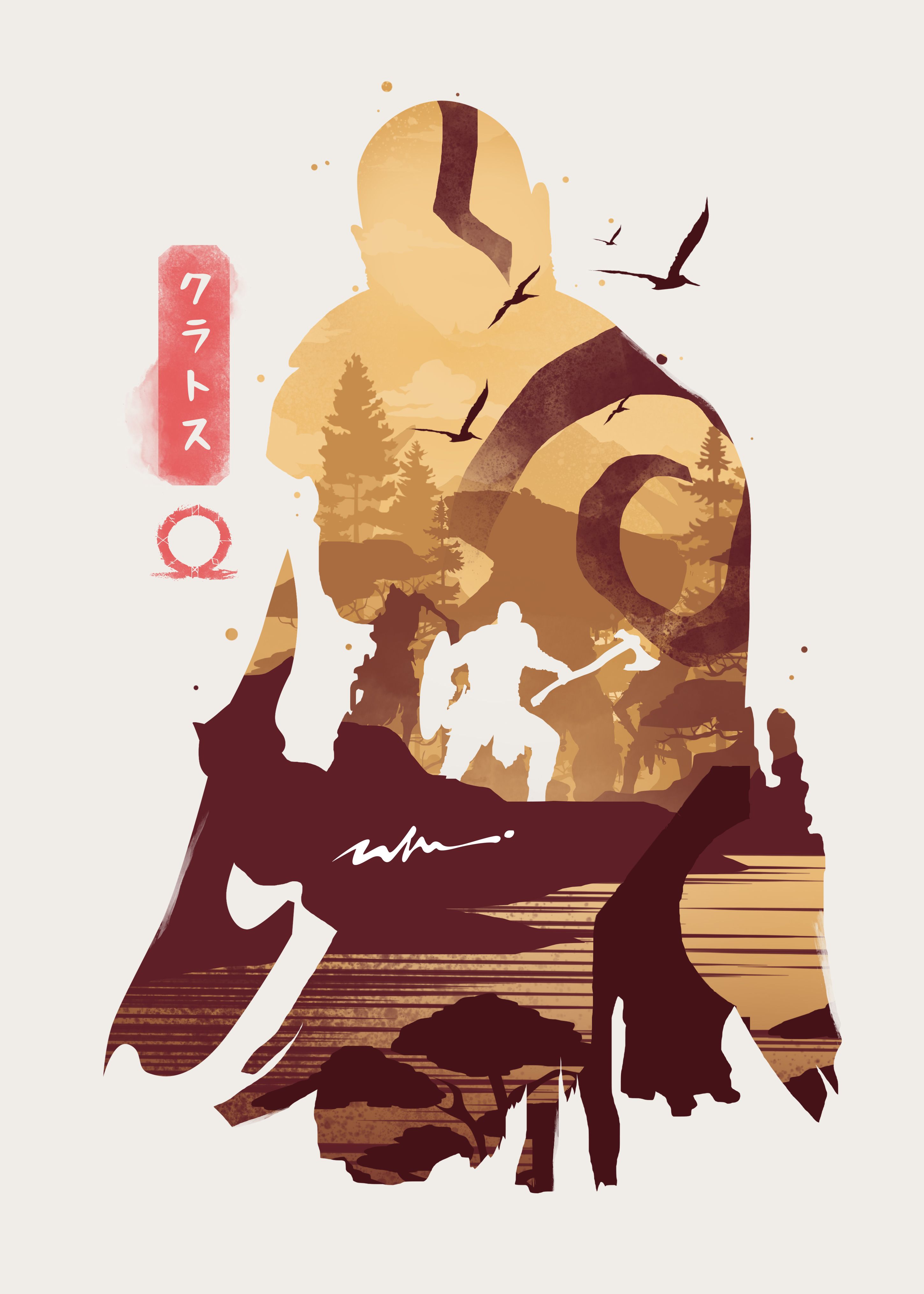 God of War' Metal Poster. Displate. Kratos god of war, God of war, Art