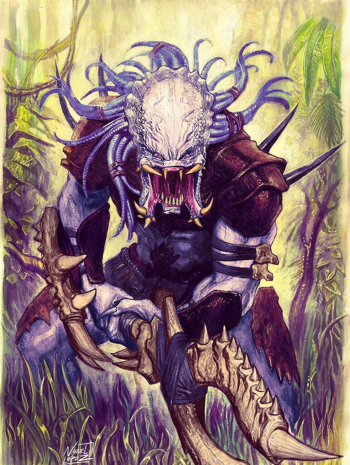 Alpha Predator #Predator #Predators #ThePredator #Yautja #AvP #AlienVsPredator #AliensVsPredator. Predator artwork, Predator art, Predator alien art