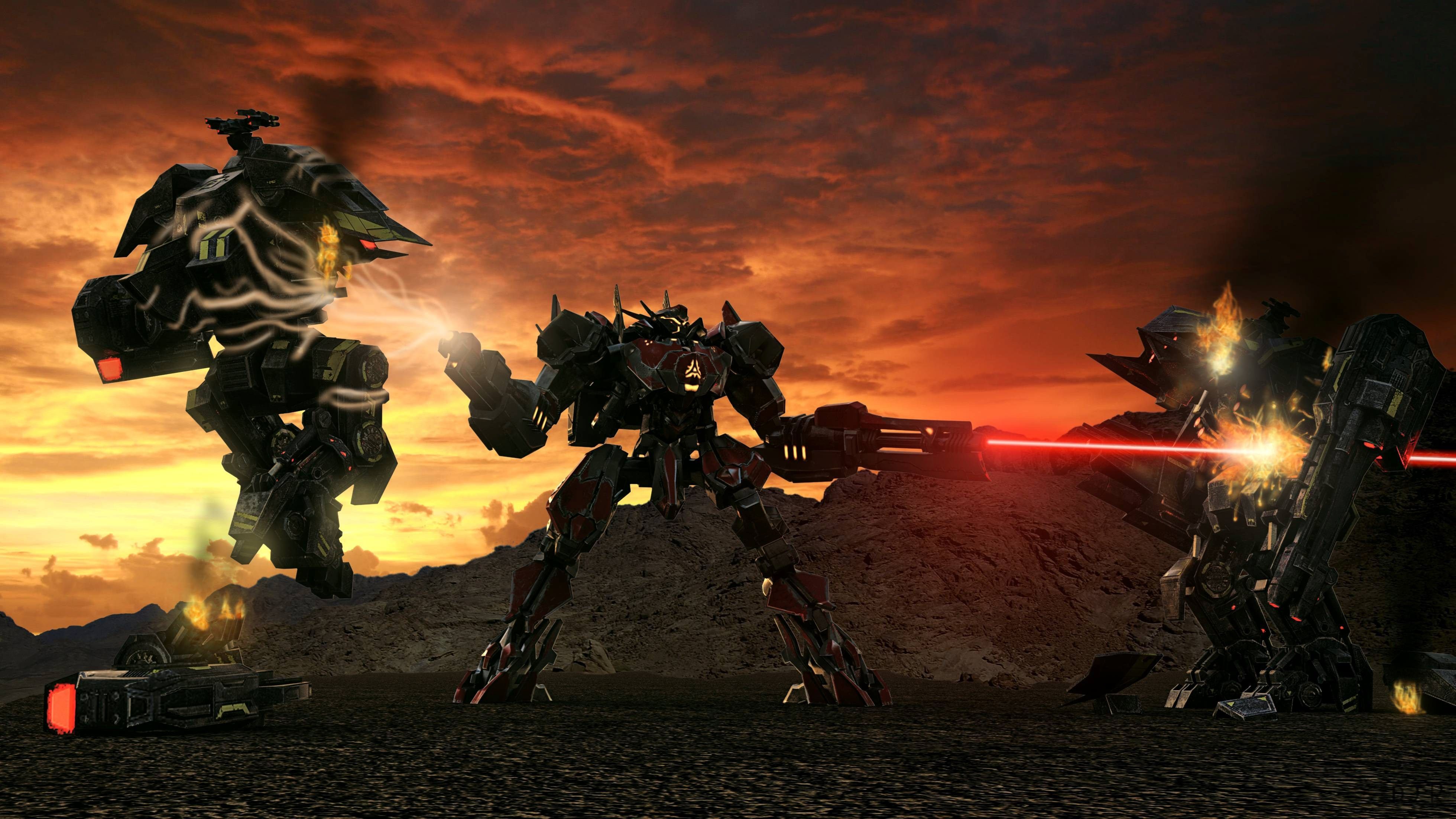 Wallpaper for Desktop: supreme commander 2. Game concept art, Big robots, Sci fi art