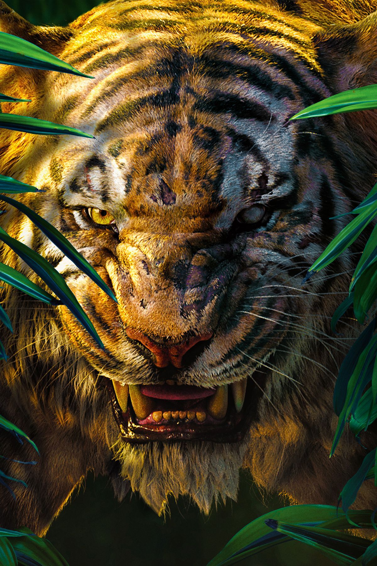 HD wallpaper tiger rendering background Sher Khan  Wallpaper Flare