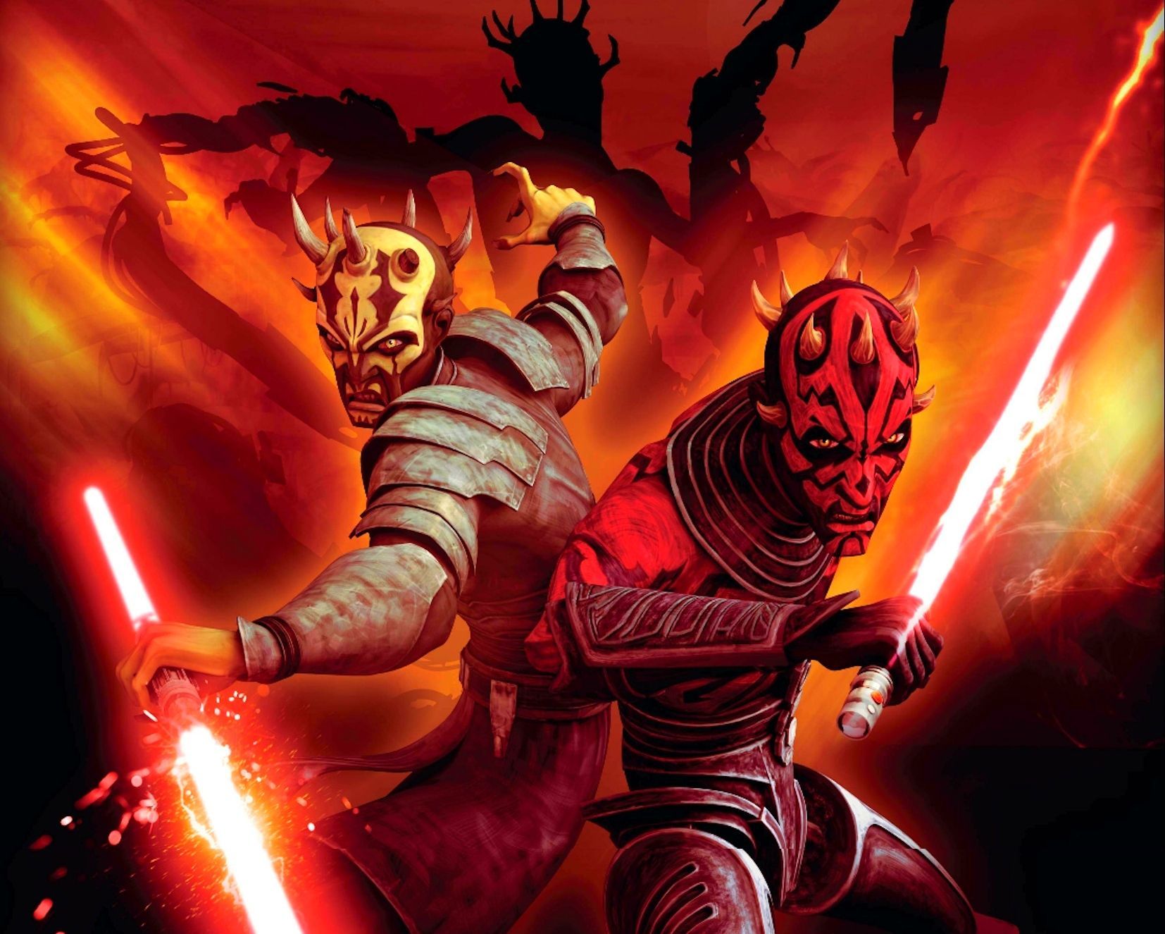 Maul and Savage from The Clone Wars. Star wars poster, Star wars sith, Star wars poster art