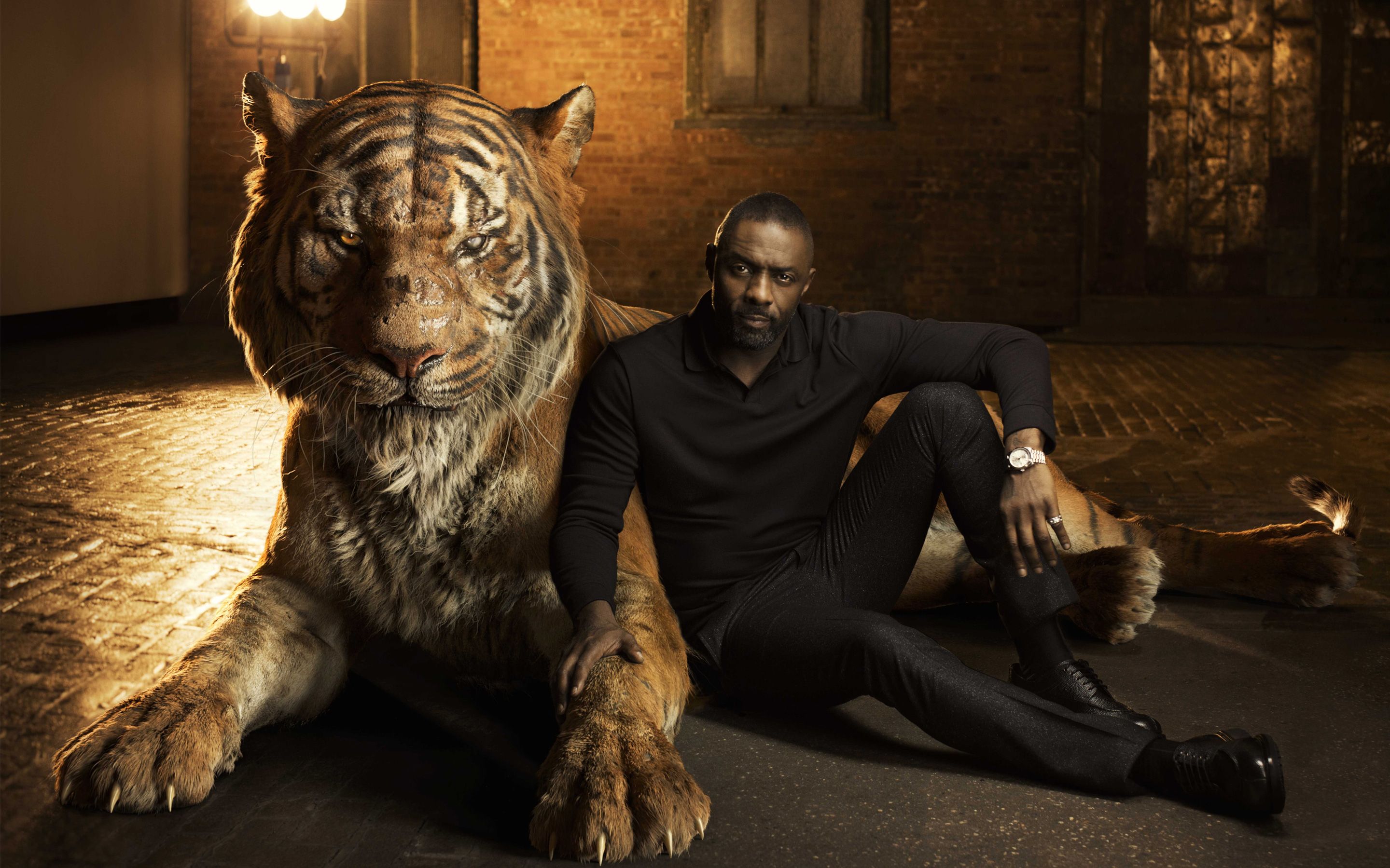 Idris Elba Shere Khan The Jungle Book Wallpaper