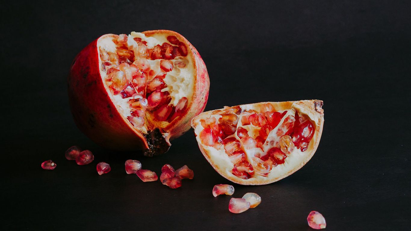 Pomegranate, Slice, Fruit HD Wallpaper Free Download