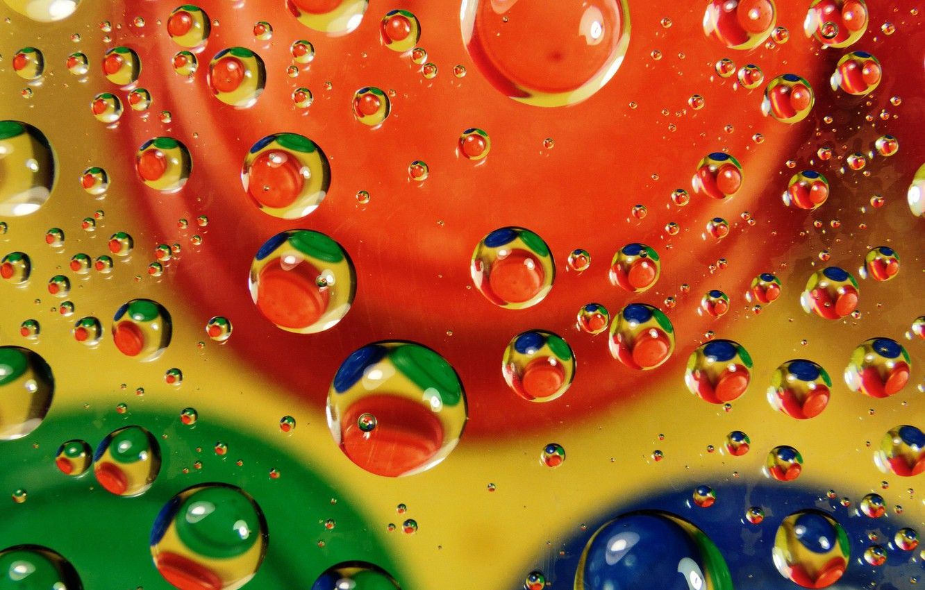 Wallpaper water, bubbles, color, oil, the air, spot image for desktop, section абстракции