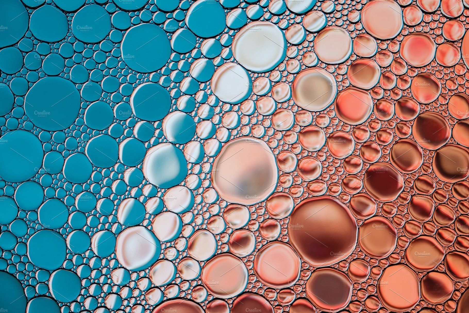Bright water oil bubbles abstract. Abstract, Abstract background, Abstract photography