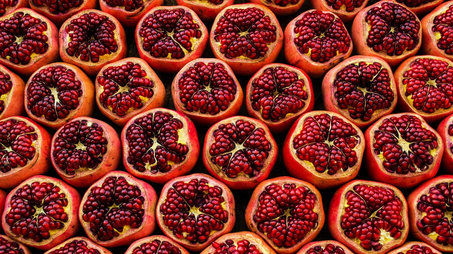 Desktop wallpaper fruit, pomegranate, fresh, HD image, picture, background, ee49b5