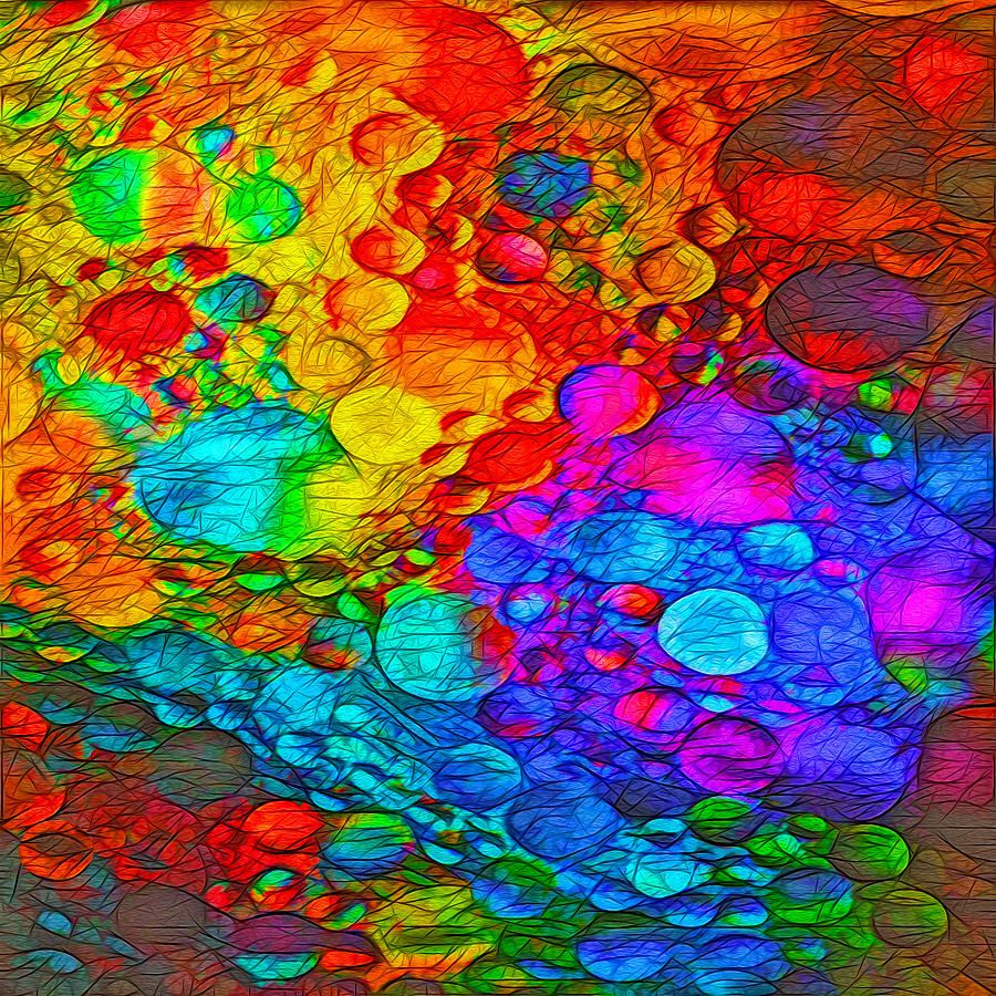 Colorful Oil Bubbles Photograph