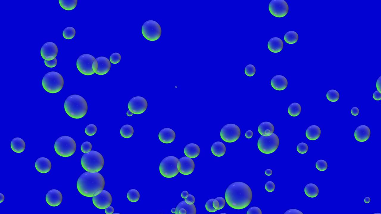 Oil Bubbles Blue Background Animated Free Background