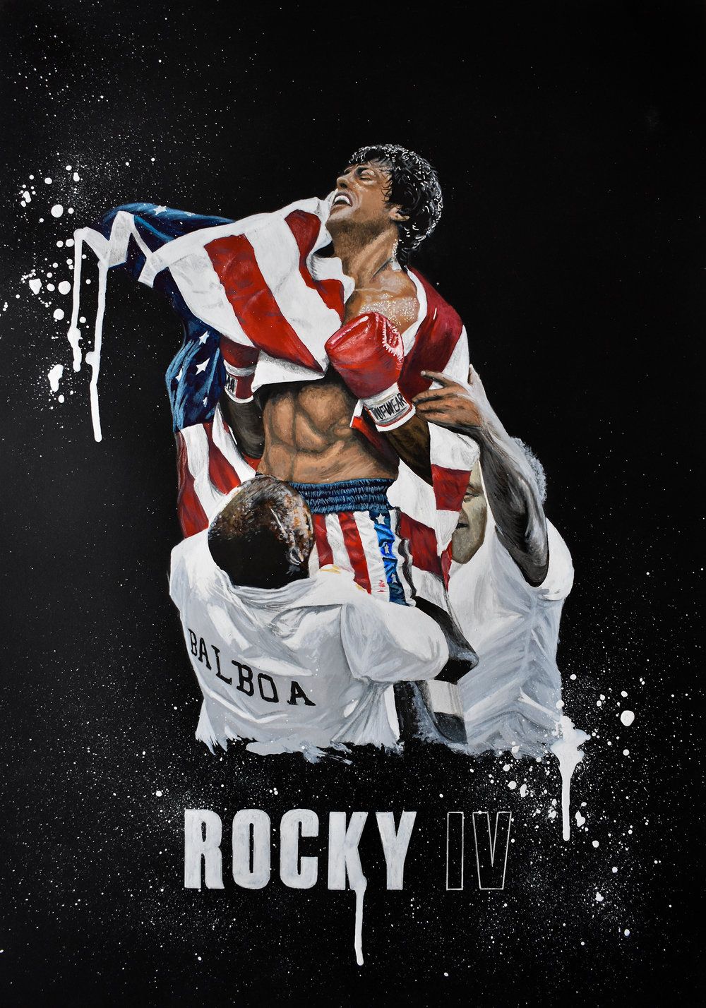 Rocky IV Edition Print. Wall Artwork, Boxing Art Memorabilia Sylvester Stallone Balboa Sly