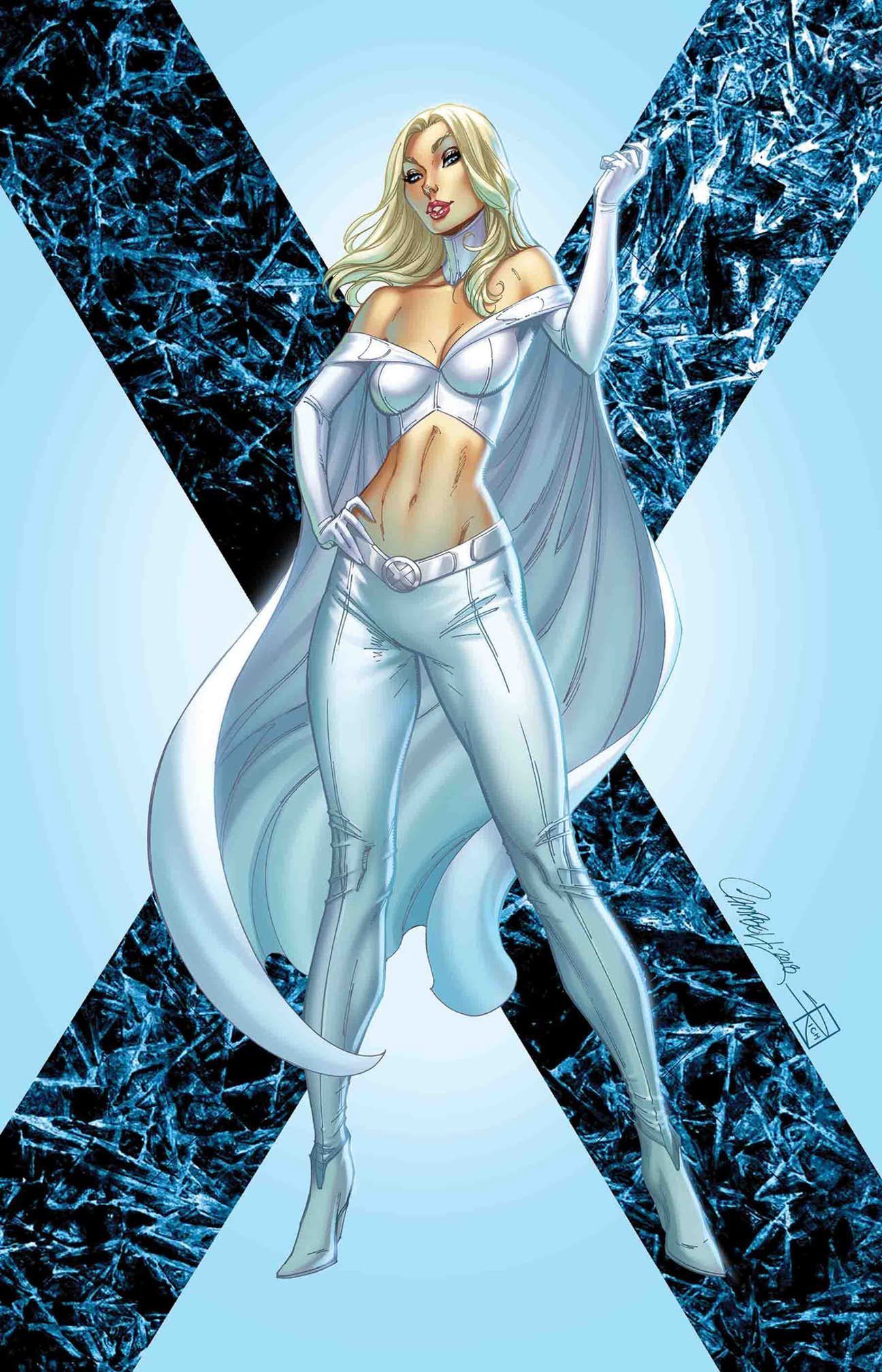 X Men Black: Emma Frost By J. Scott Campbell *. Emma Frost, Emma Frost Costume, Marvel Xmen