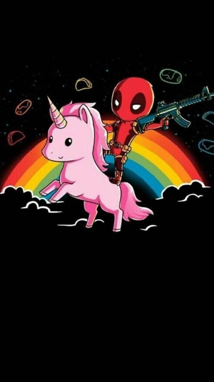 Download Deadpools Unicorn Wallpaper by adidasnike9162 now. Browse millions of p. Deadpool wallpaper funny, Deadpool art, Deadpool wallpaper