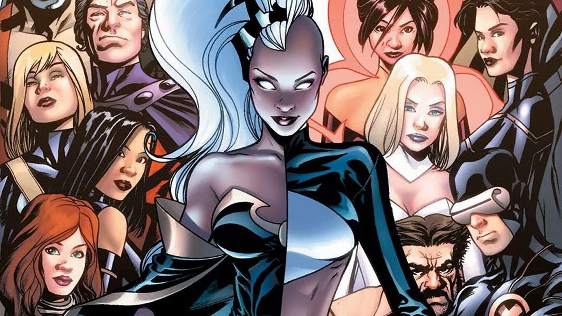 Comics Marvel Comics Storm Character Cyclops Superheroines Psylocke Emma Frost Wallpaper:1920x1080