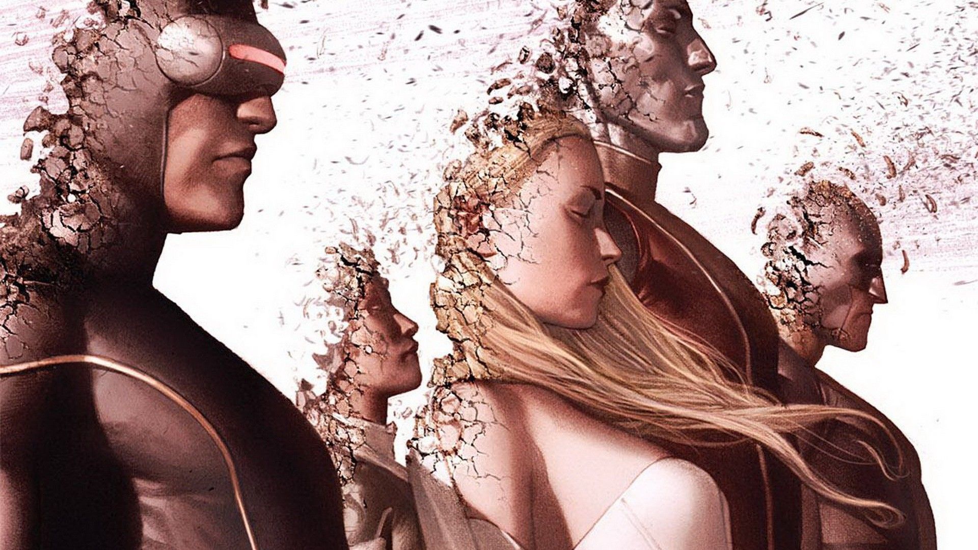 Comics, X Men, Wolverine, White Queen, Colossus, Marvel Comics, Emma Frost, Cyclops, Second Coming Wallpaper