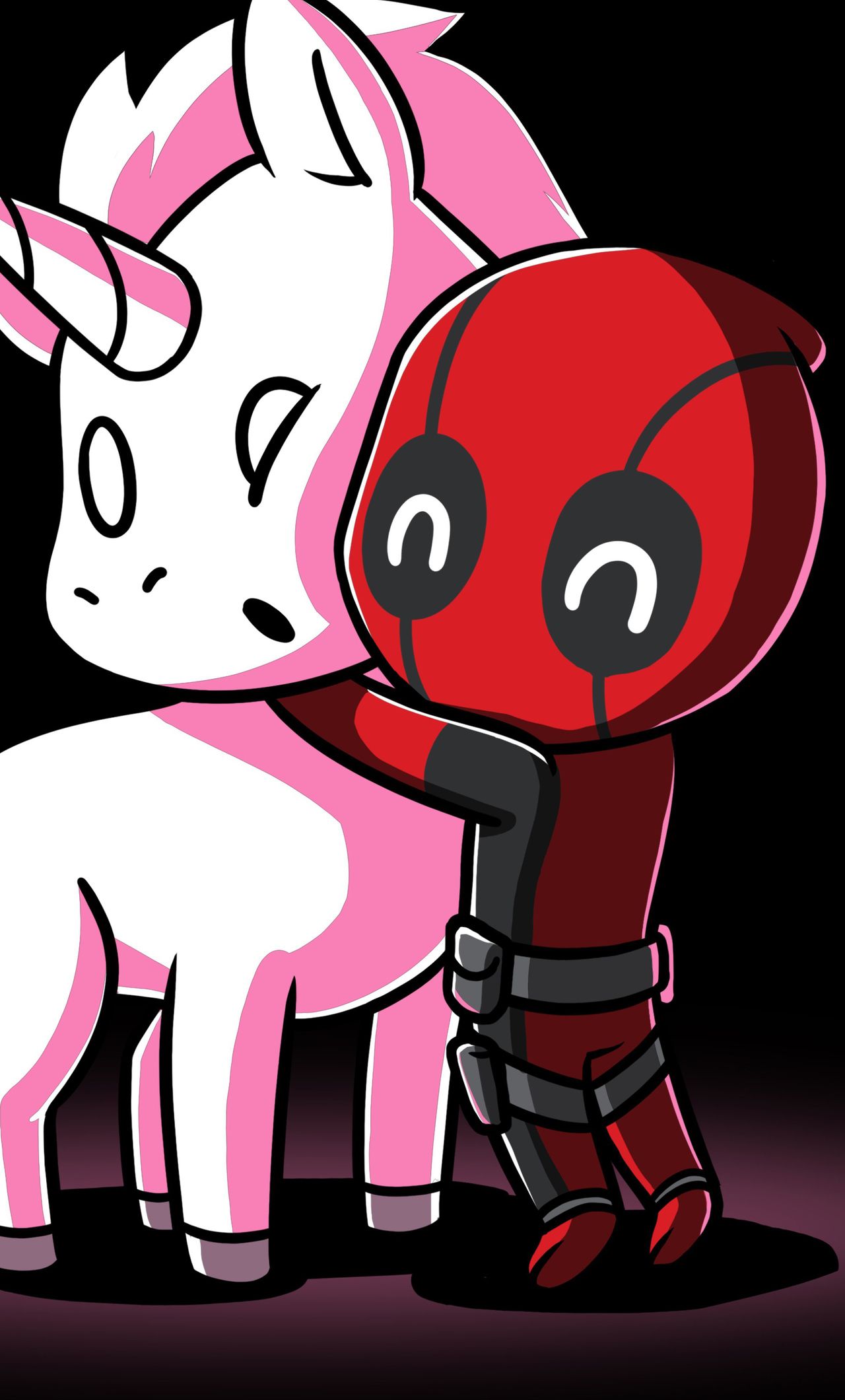 Deadpool Loves Unicorns iPhone HD 4k Wallpaper, Image, Background, Photo and Picture