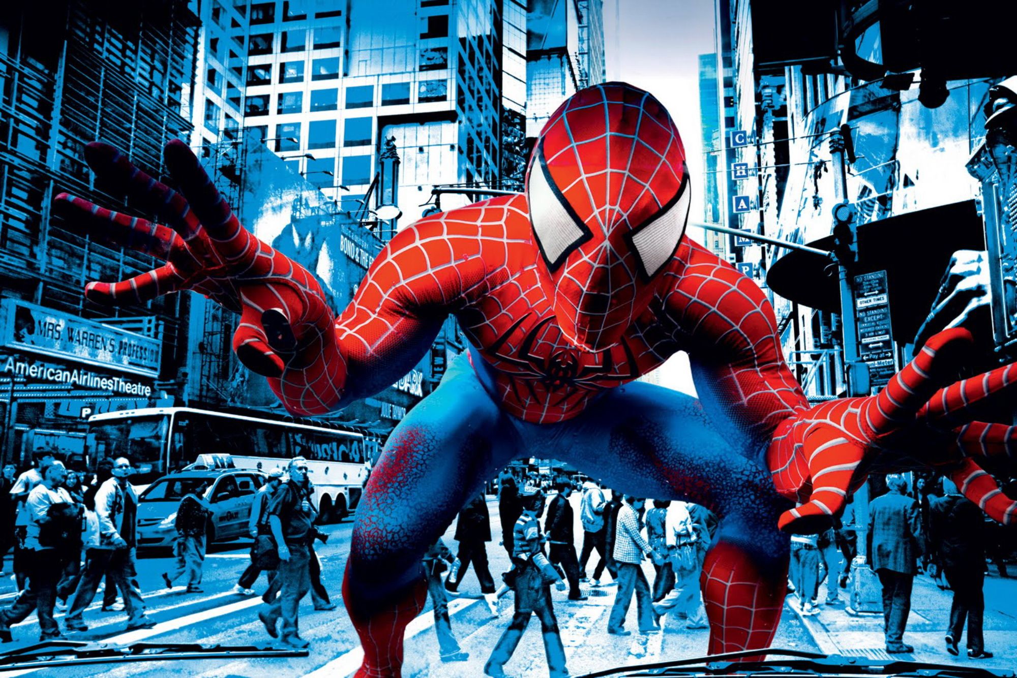Spider Man: Edge Of Time In Your Face Wallpaper