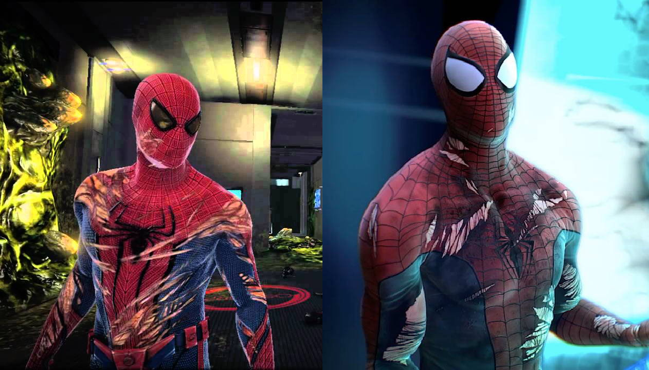 The Amazing Spider Man And Edge Of Time Are The Only Spider Man Games Where The Suit Gets Severely Damagedry Progress