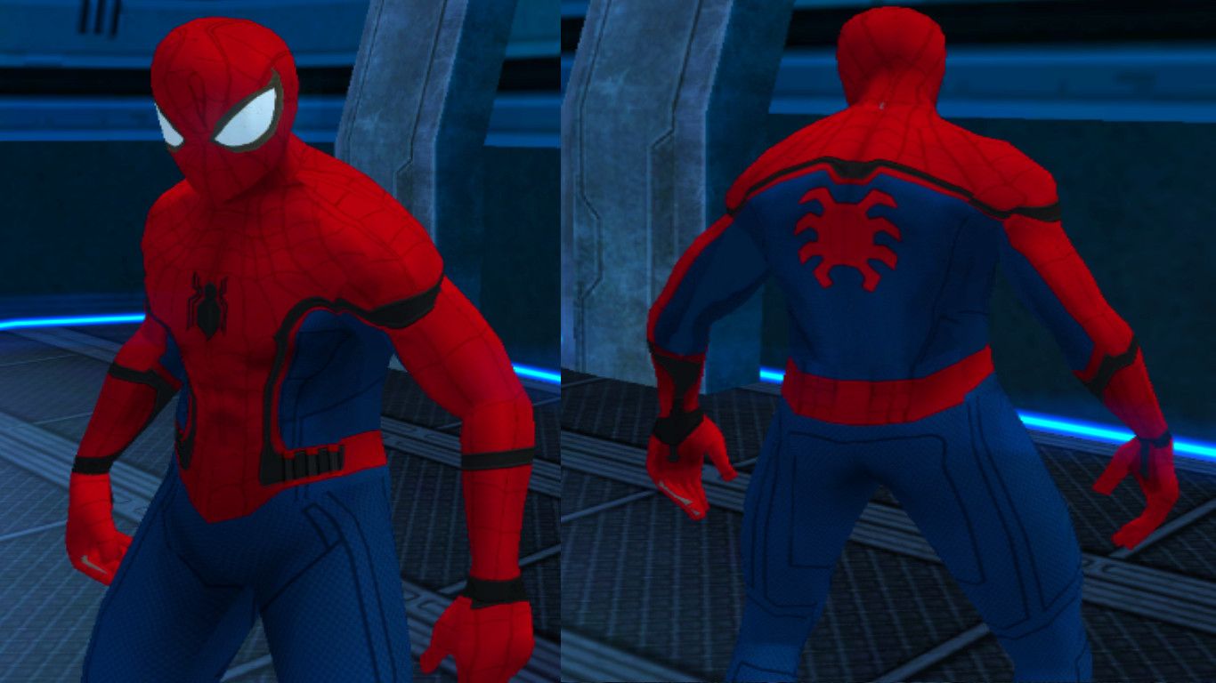 Spider Man Homecoming Costume [Spider Man: Edge Of Time] [Skin Mods]