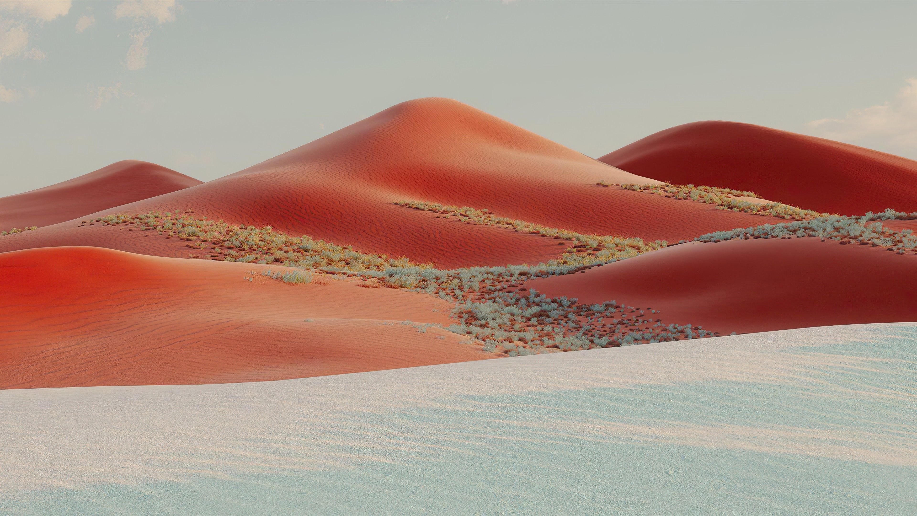 Sand Dunes 4K Wallpaper, Desert, Landscape, Evening, Windows 10X, Microsoft Surface, Nature