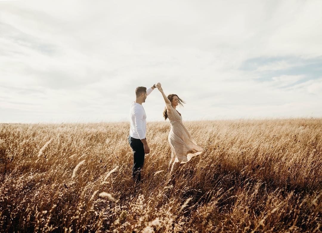 image Of Romantic Couple Walking In Rain