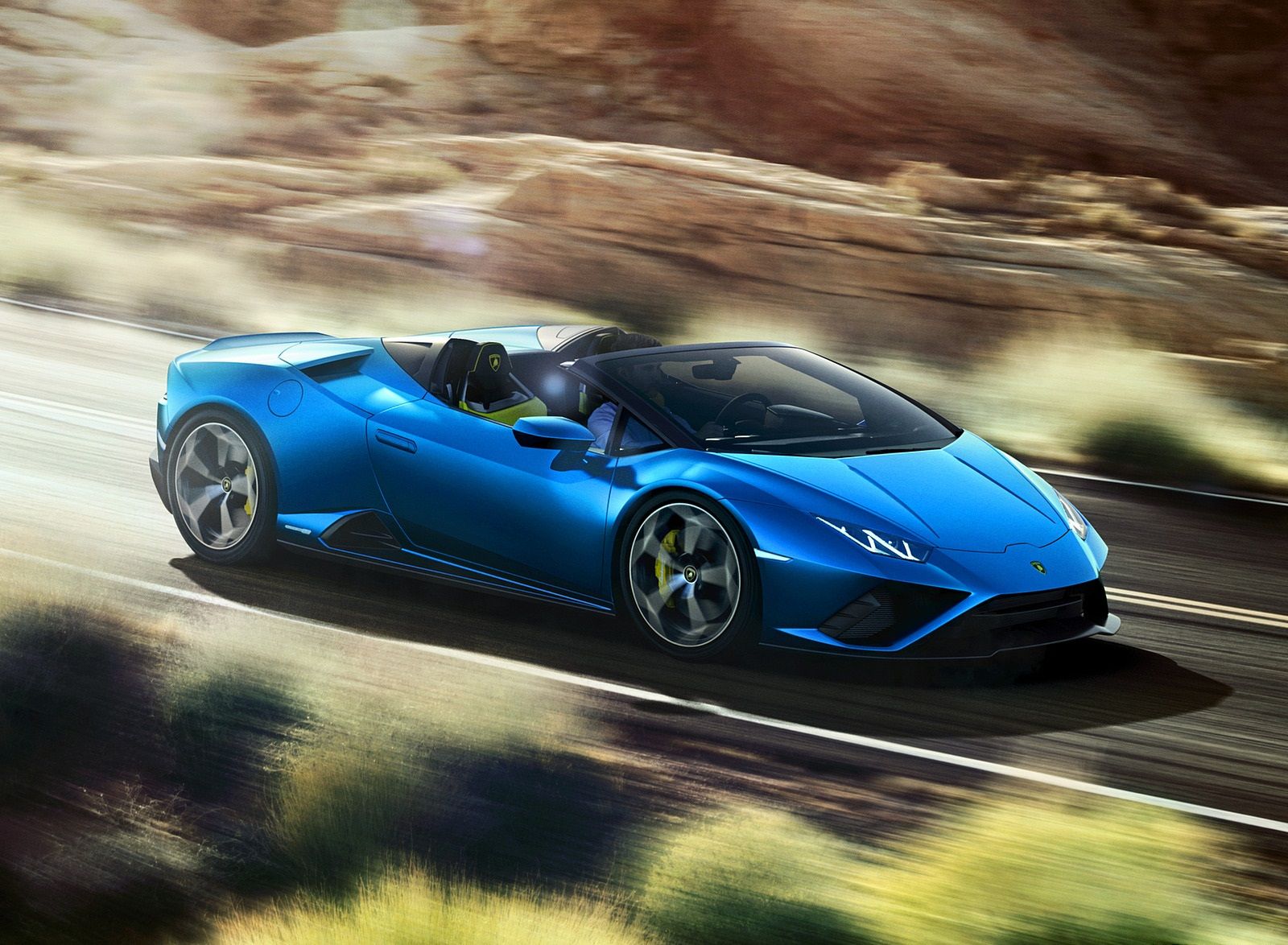 Lamborghini Huracán EVO RWD Spyder Wallpaper (HD Image)