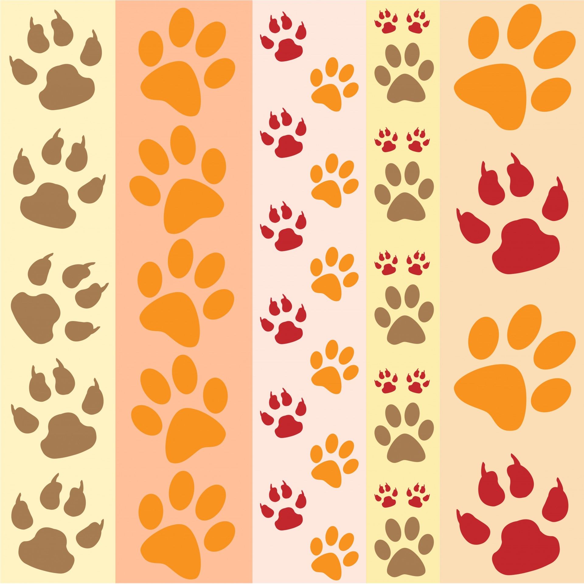 Download free photo of Paw print, paw prints, fun, background, wallpaper