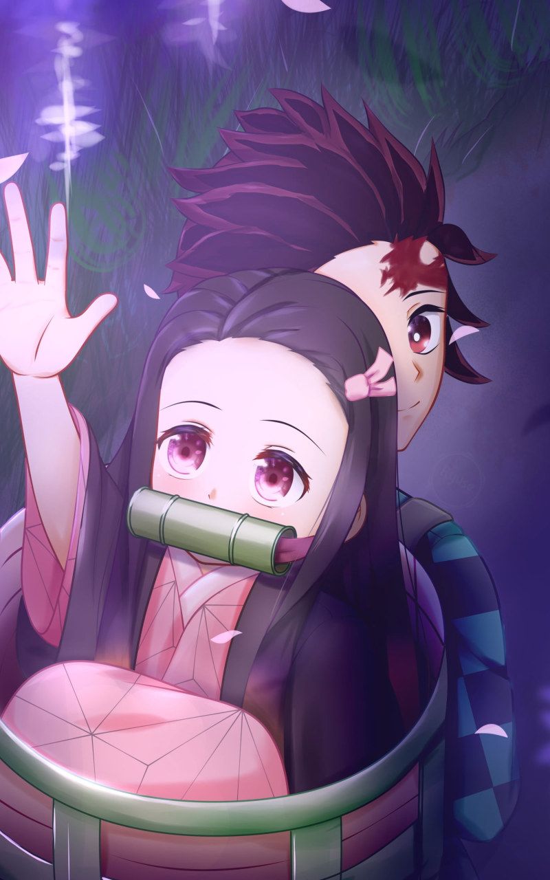 Kimetsu no Yaiba wallpaper, Anime, Demon Slayer, Nezuko Kamado, Tanjirou Kamado • Wallpaper For You HD Wallpaper For Desktop & Mobile