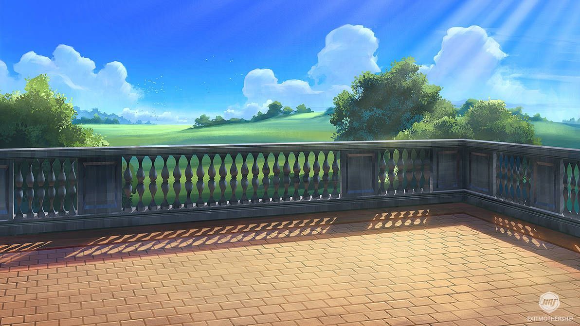 MBSFFL: Balcony. Anime scenery wallpaper, Scenery background, Anime scenery