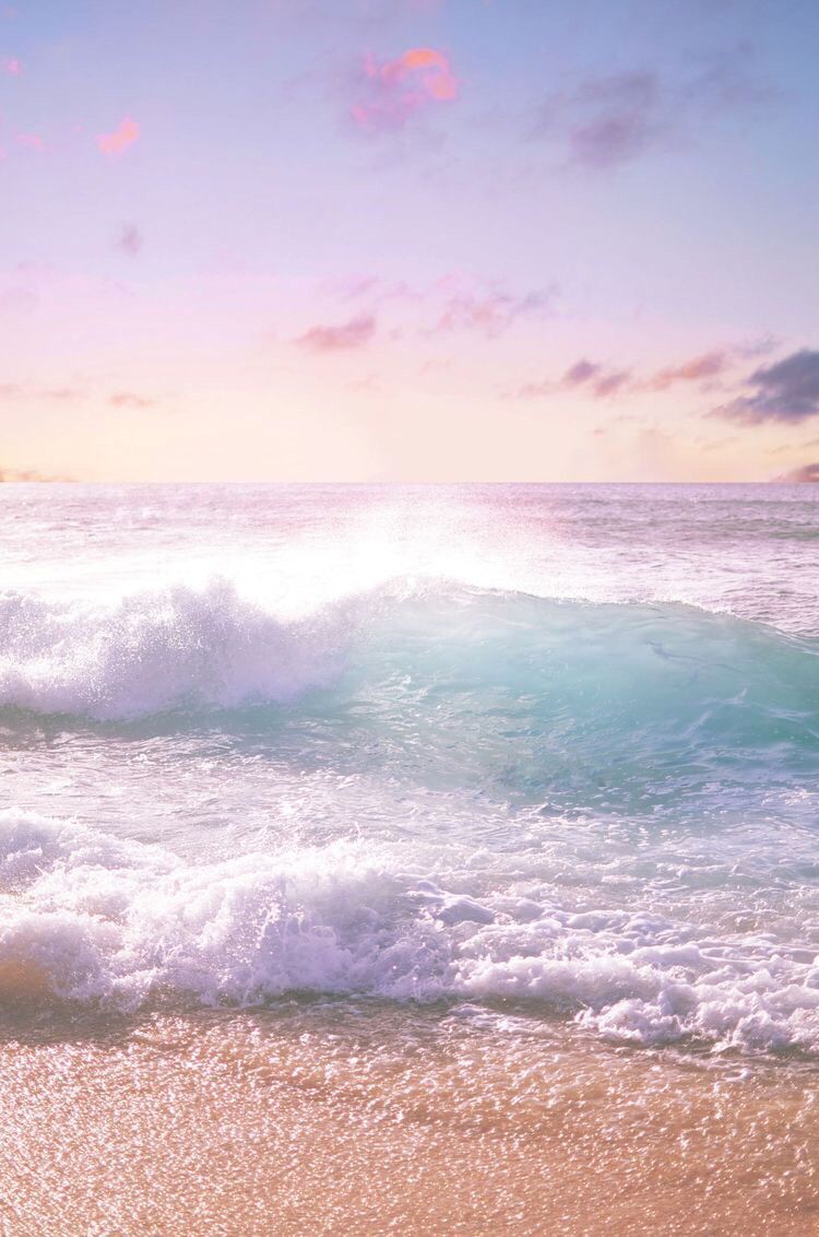 Pink ocean iPhone wallpaper. Beautiful nature, Landscape, Ocean