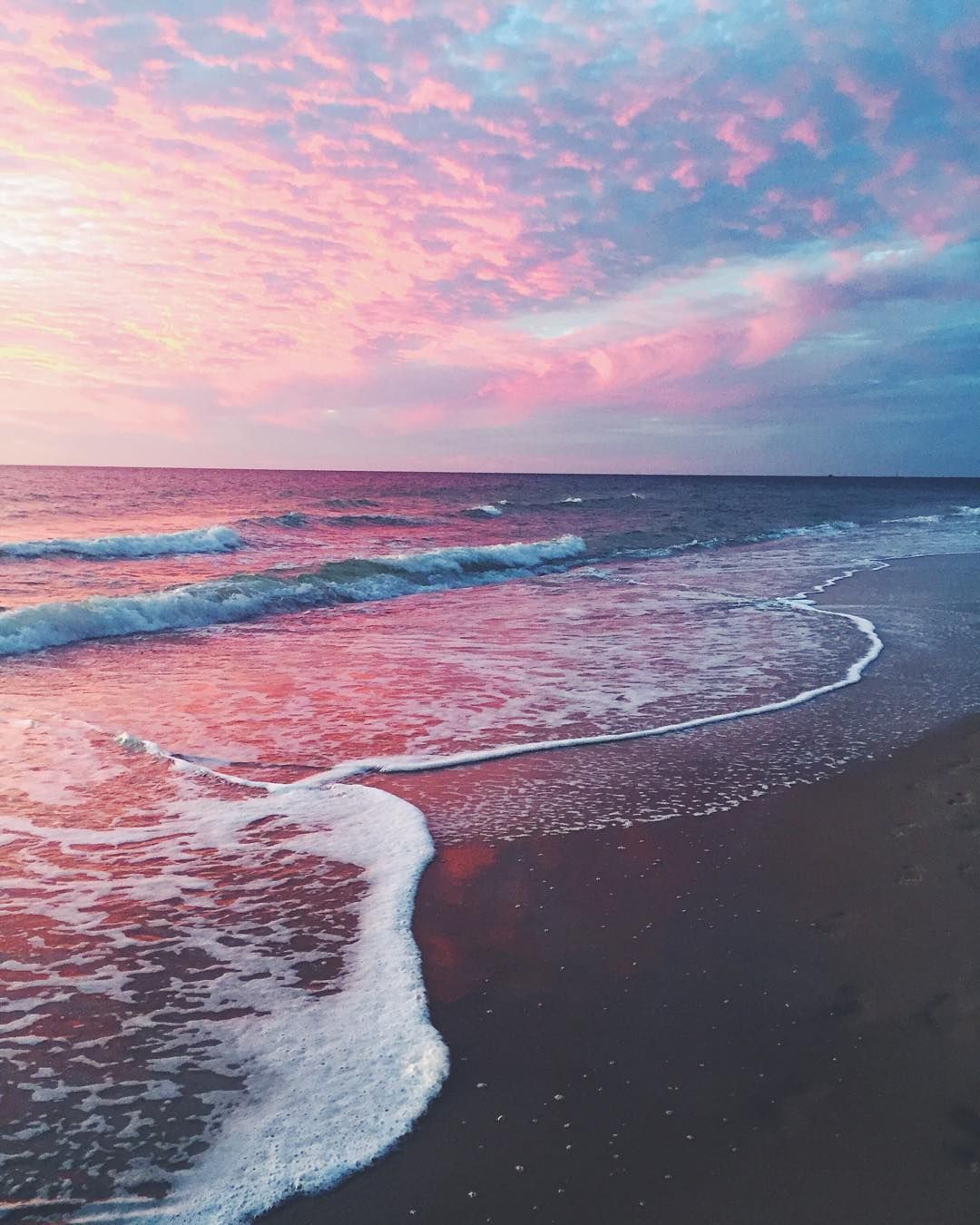 Pink Ocean Sunset Wallpapers.