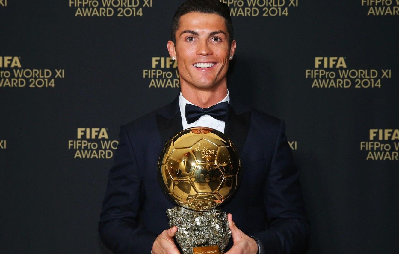 Wallpaper Cristiano Ronaldo, the winner, Cristiano Ronaldo, winner, footballer, The FIFA Ballon, Golden ball image for desktop, section спорт