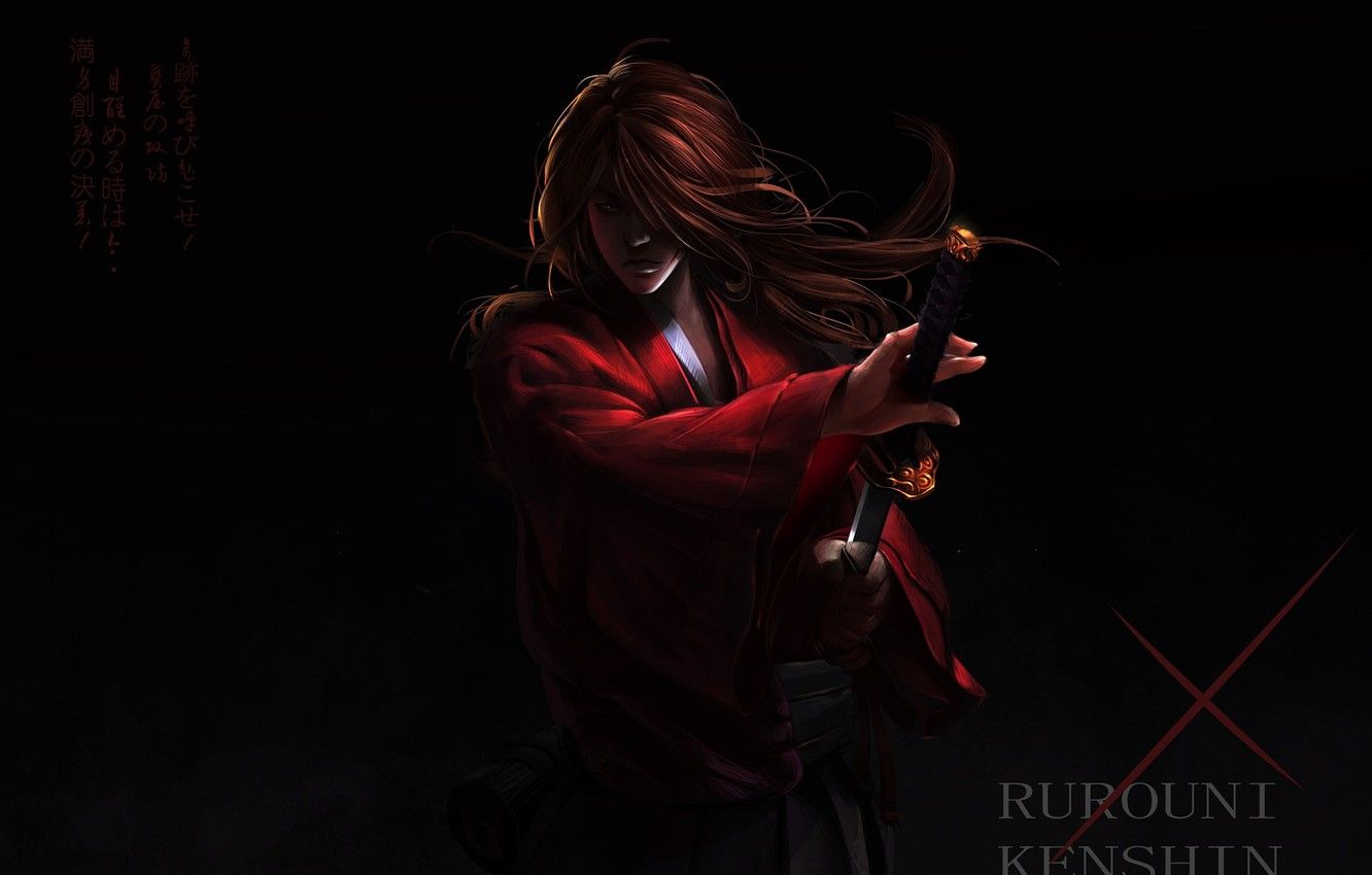Wallpaper sword, anime, art, samurai, guy, Rurouni Kenshin, Kenshin, Kenshin image for desktop, section сёнэн