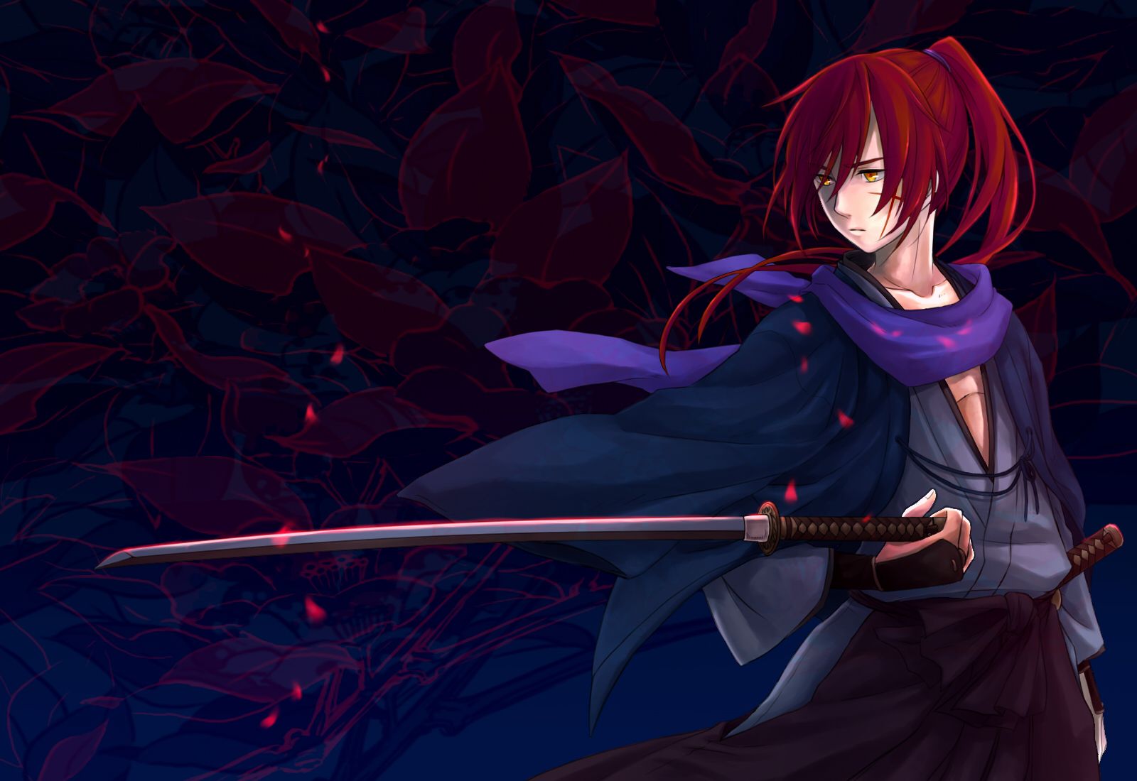 Desktop Wallpaper Rurouni Kenshin Young man Himura Kenshin Anime