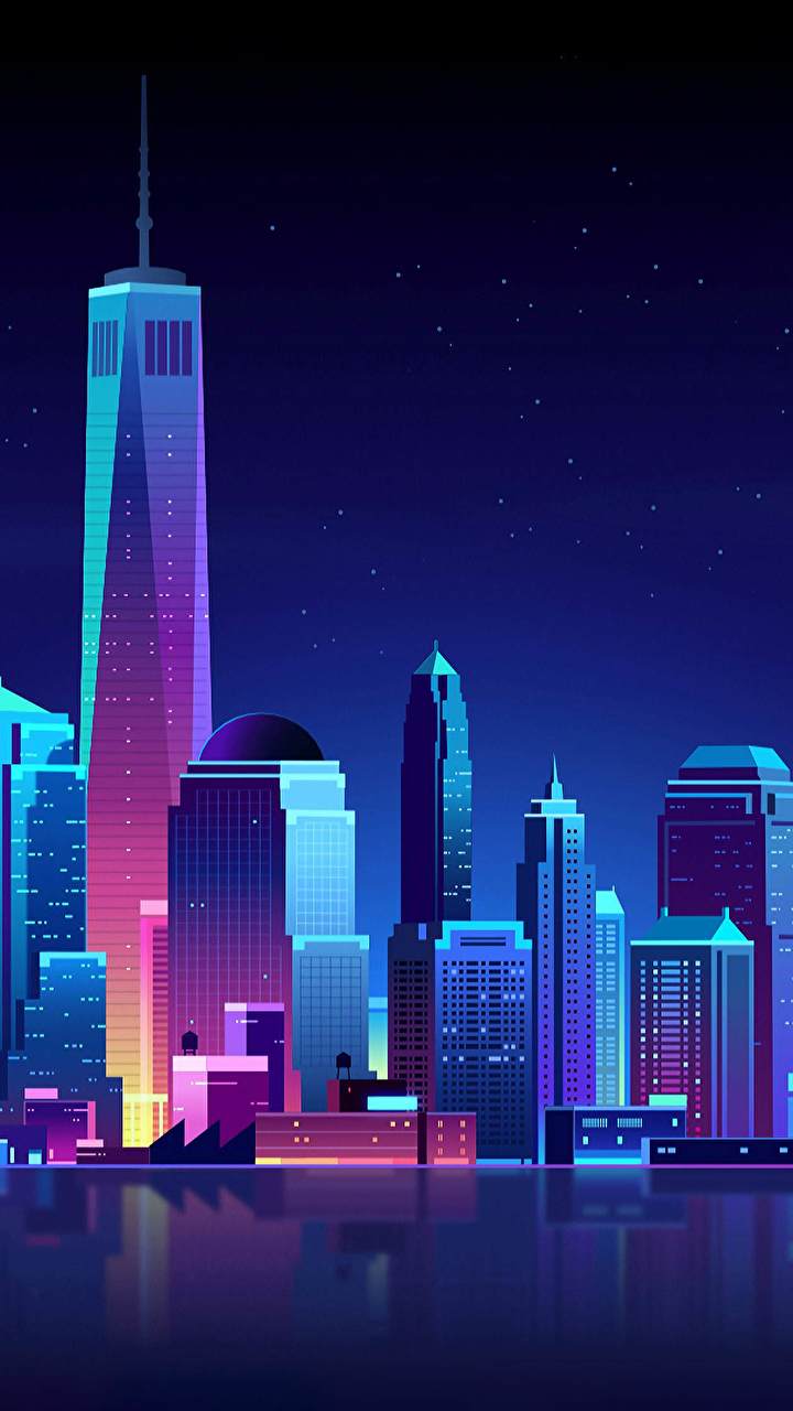 Retro City Wallpaper 4k HD Wallpaper