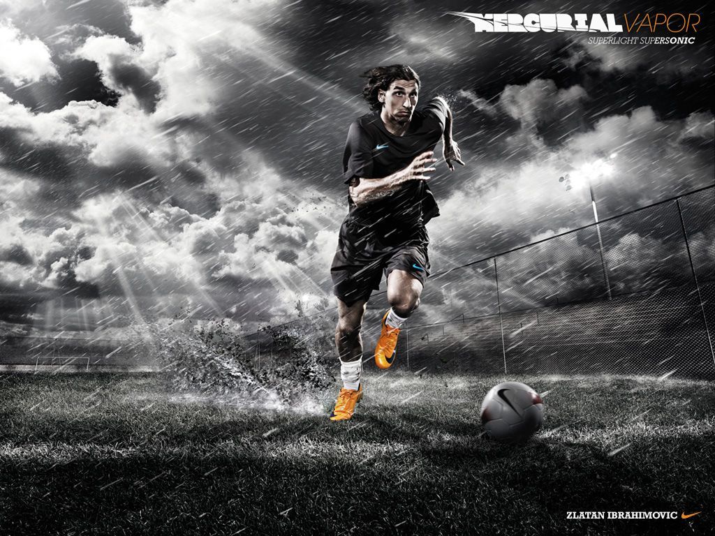 Zlatan. Nike football, Sports wallpaper, Football wallpaper