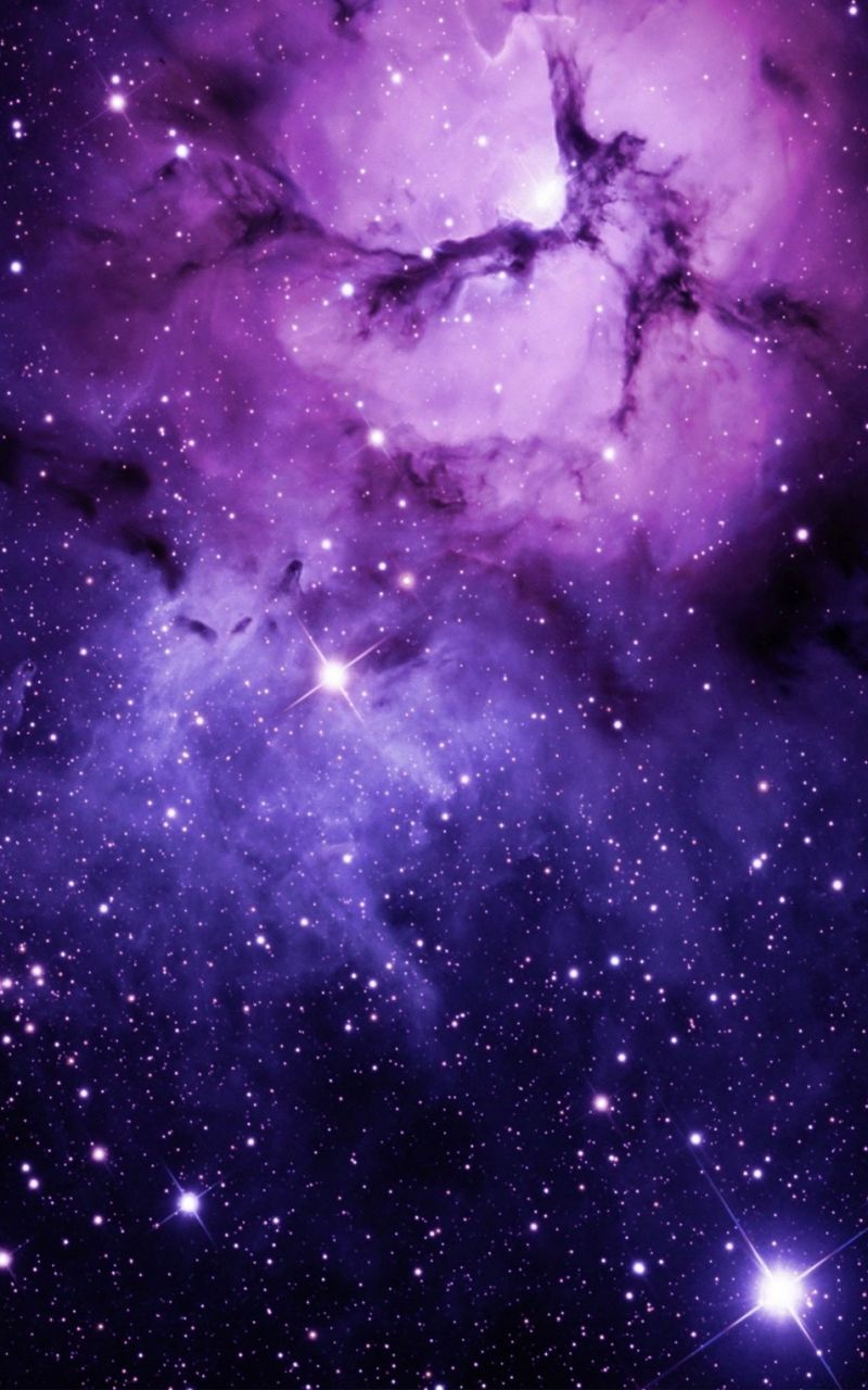 Purple Galaxy iPhone Wallpaper