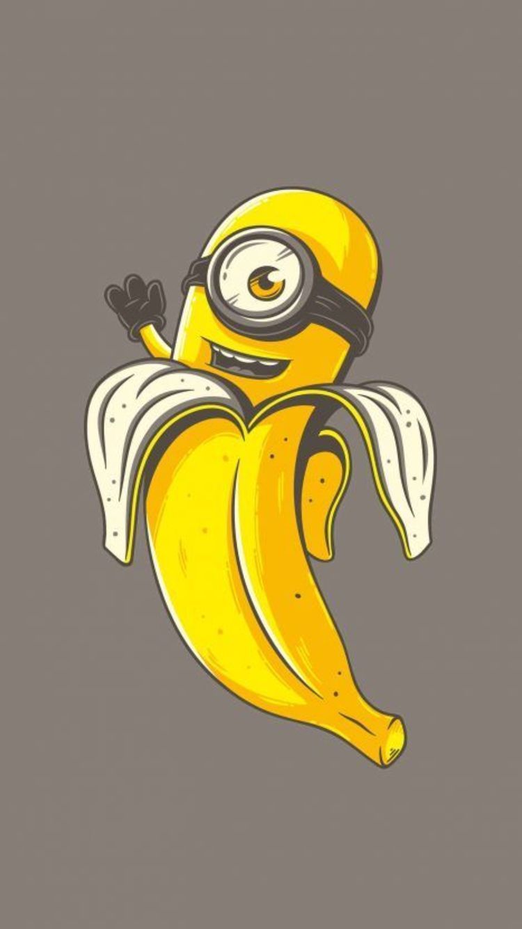 Best Amoled Wallpaper For Android. Minion banana, Minions wallpaper, Minions