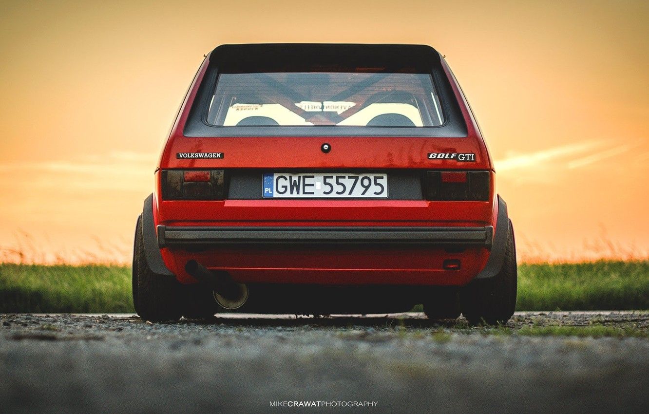 Photo Wallpaper Red, Volkswagen, Machine, Golf, Volkswagen Golf Mk1 Gti Wallpaper & Background Download