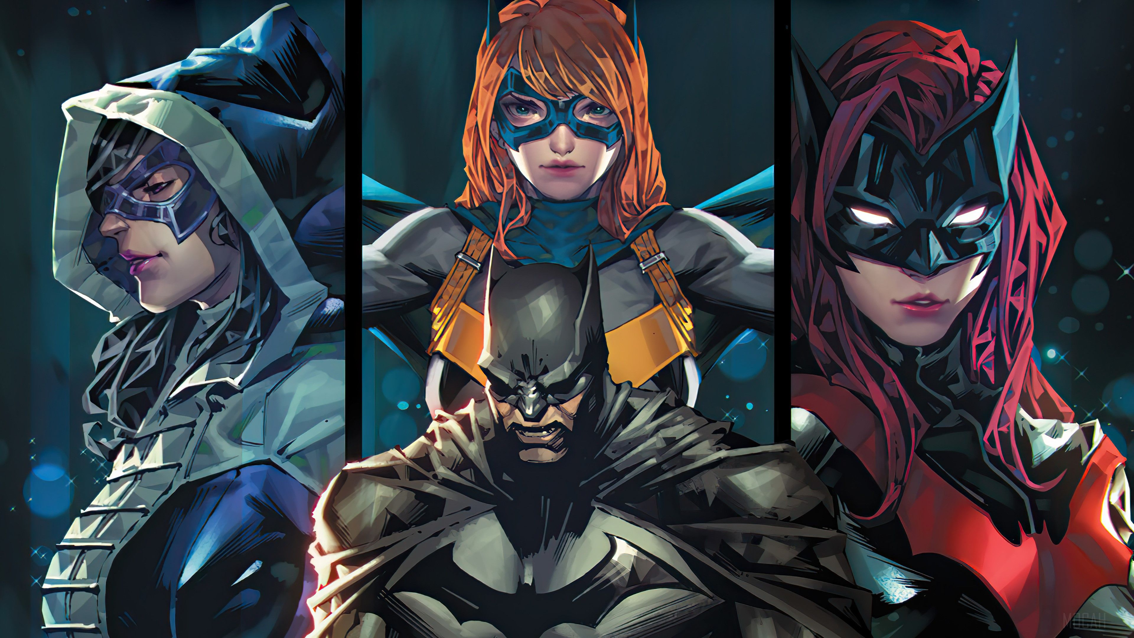 Bat Family, Batman, Huntress, Batgirl, Batwoman, DC Comics, Superhero, Comics, Comic, Superheroes, Hero, Heroes 4k wallpaper. Mocah HD Wallpaper