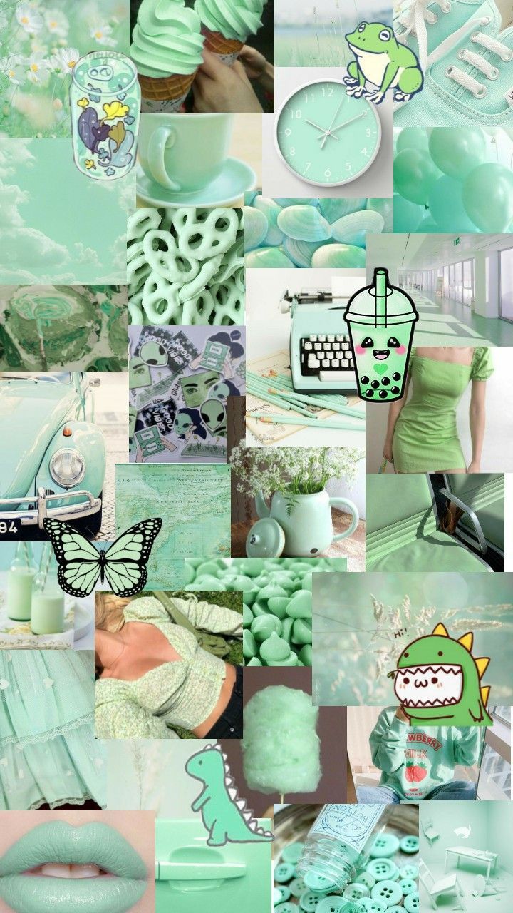 mint green aesthetic wallpaper