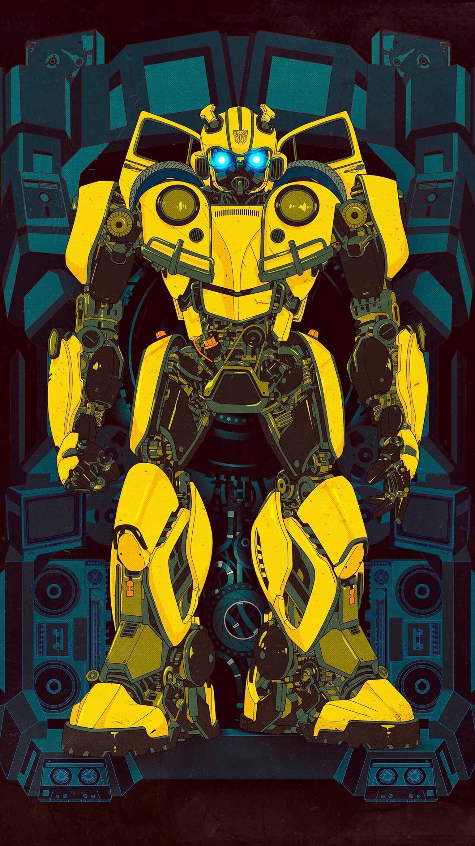 Bumblebee (2018) Phone Wallpaper. Moviemania. Transformers poster, Transformers artwork, Transformers art
