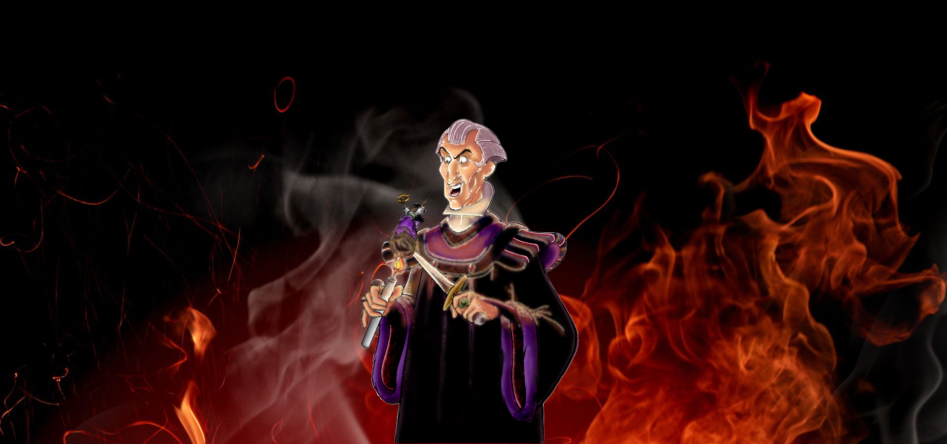 Disney Judge Claude Frollo Hunchback of Notre Dame Coloring Page