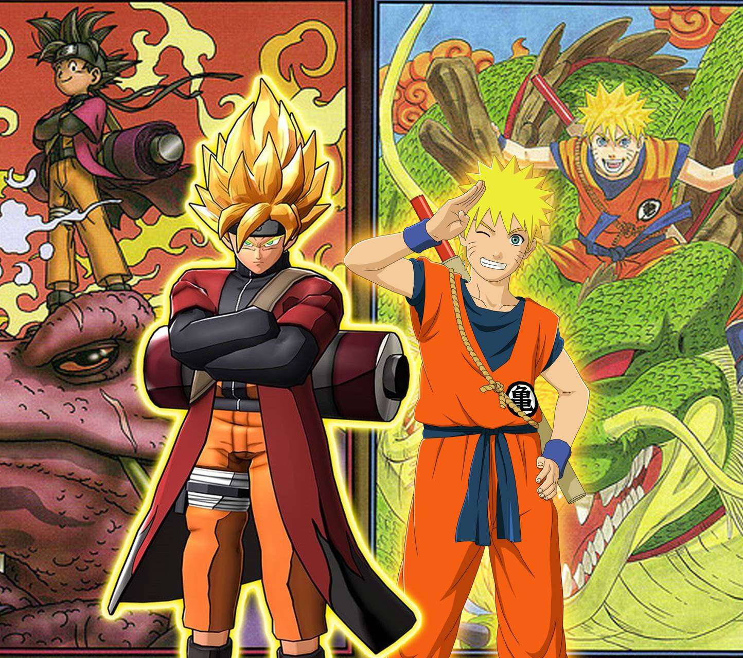 Cool Goku And Naruto Wallpaper