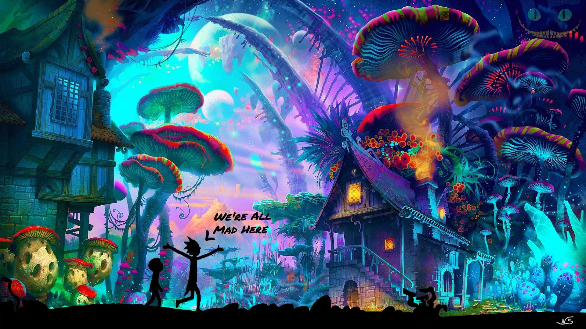 Trippy Rick And Morty Wallpaper 1920x1080 HD