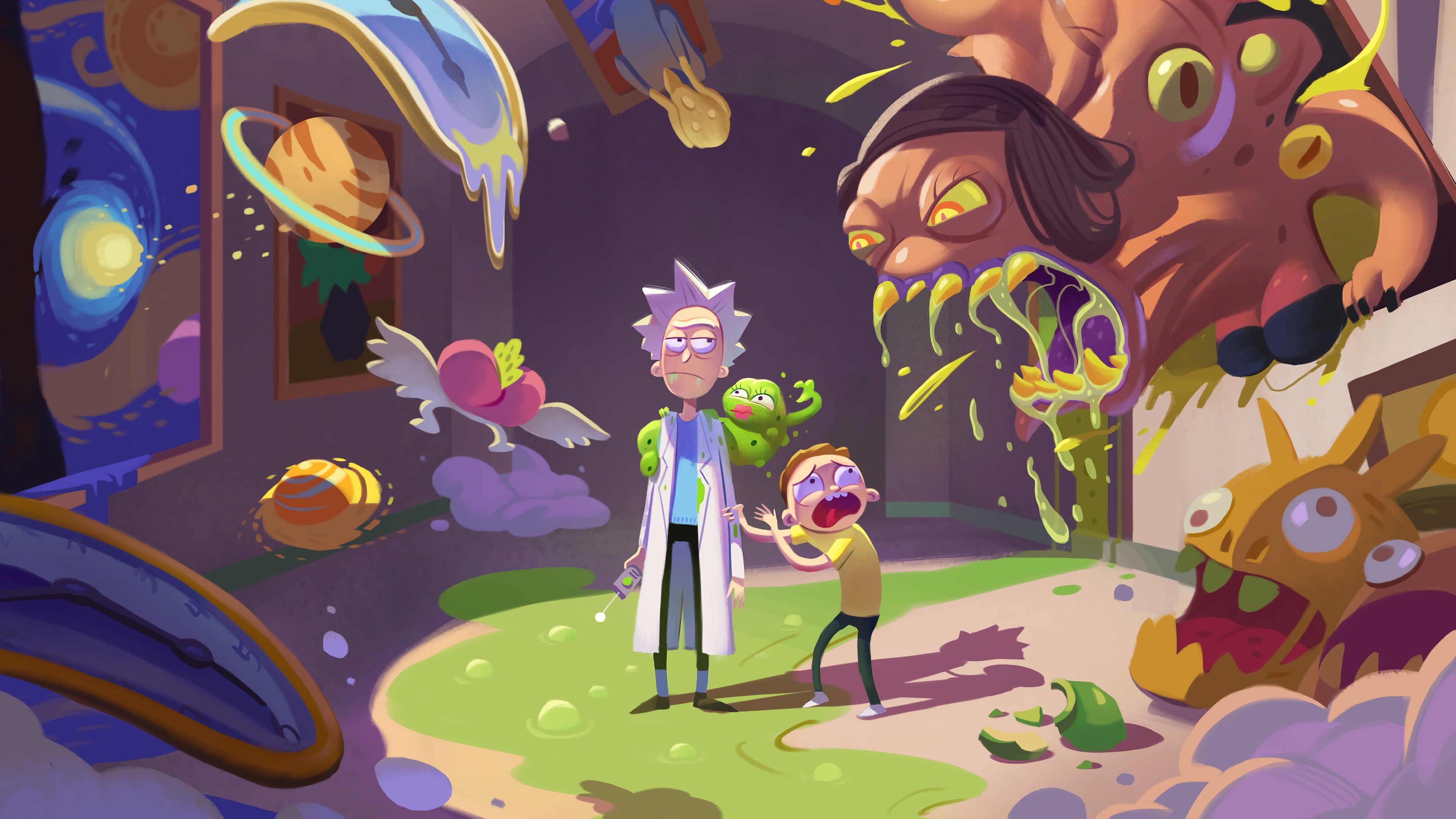 Wallpaper minimal, doctor, rick and morty desktop wallpaper, hd image,  picture, background, 19f6eb