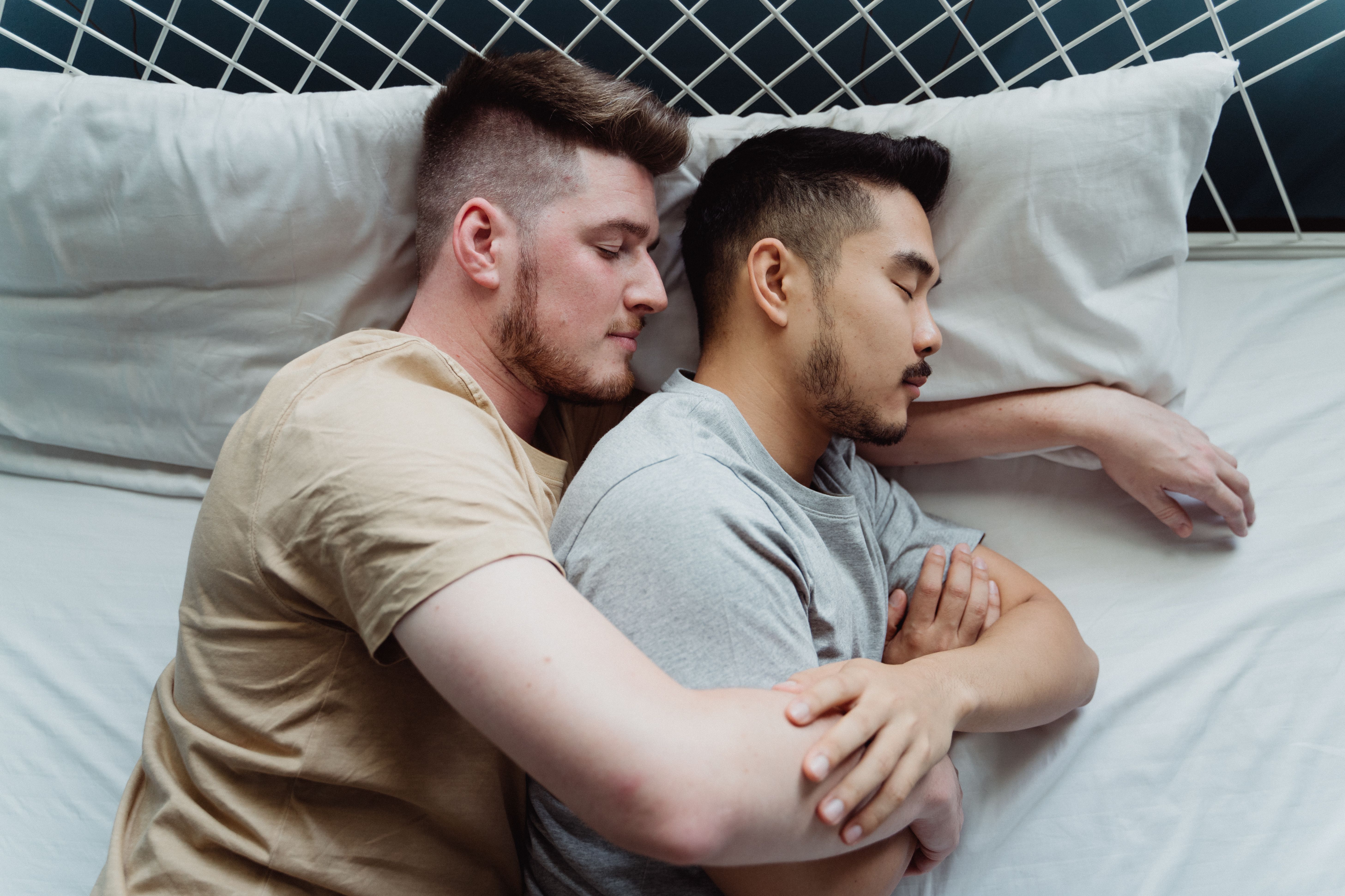 Two Men Sleeping Together · Free